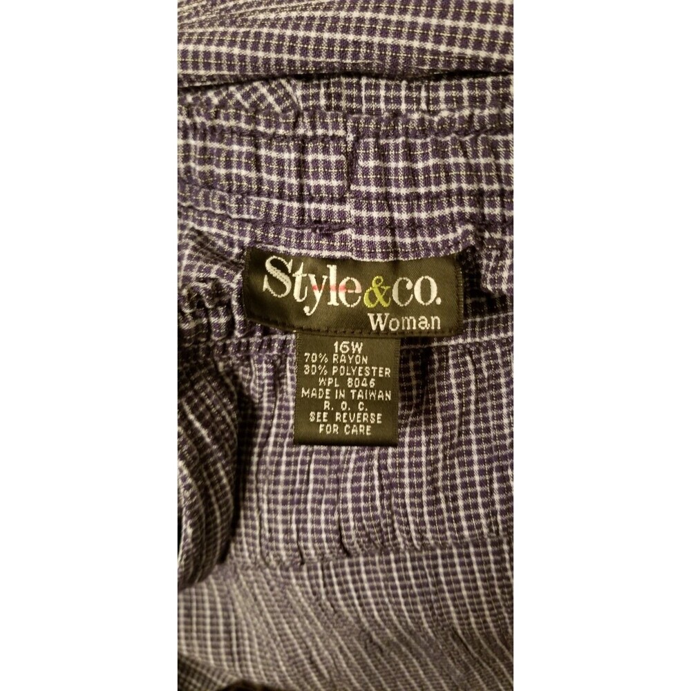 Women's Wide Leg Pants Style & Co. Pockets Elastic Waist New Tags Size 16W - Picture 7 of 7